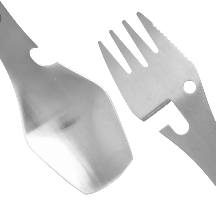 spork med närbild på detaljer