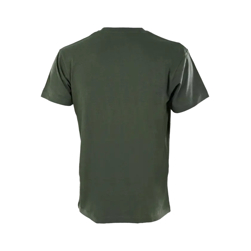 grön södratshirt med grön logga ryggbild