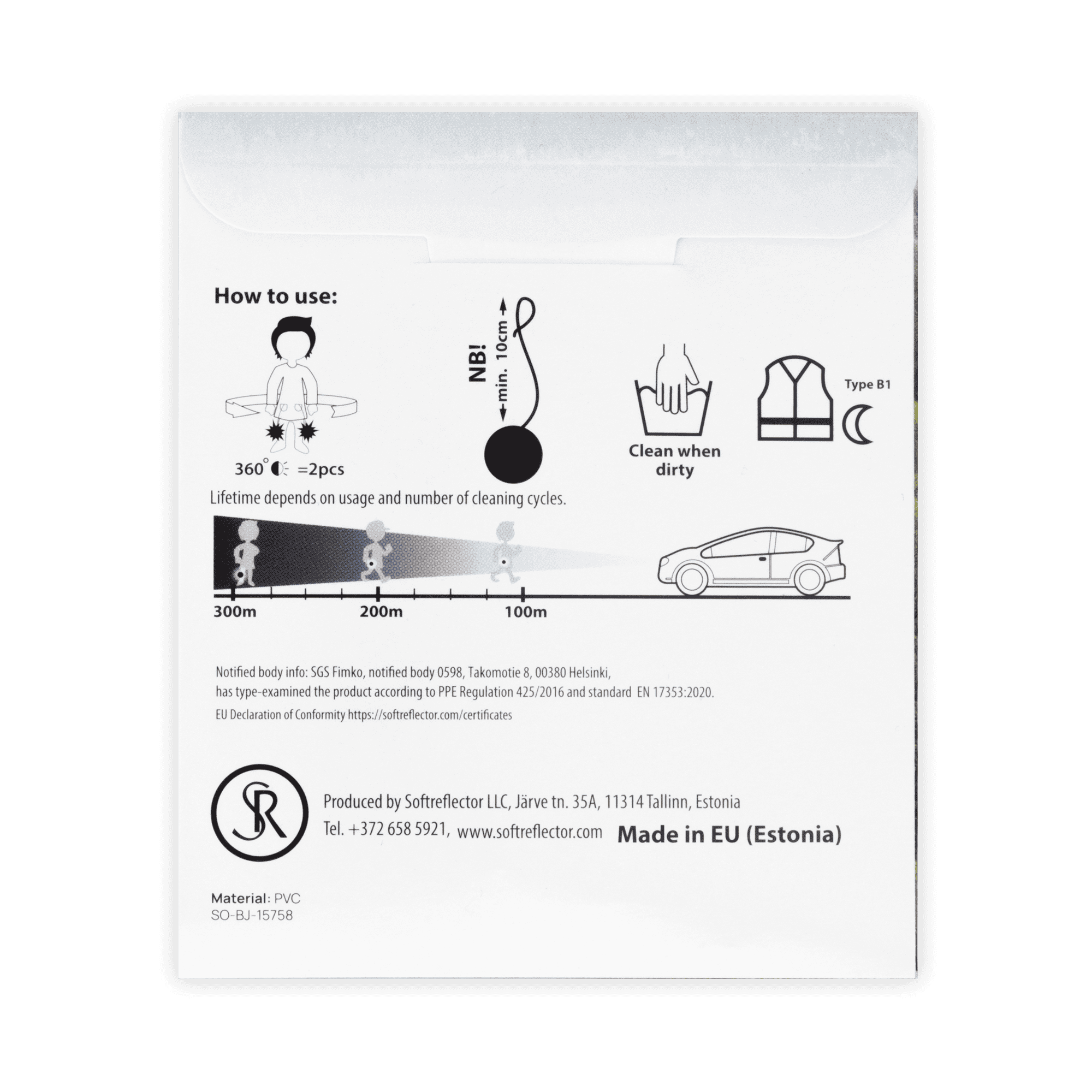 information hur reflexen ska användas