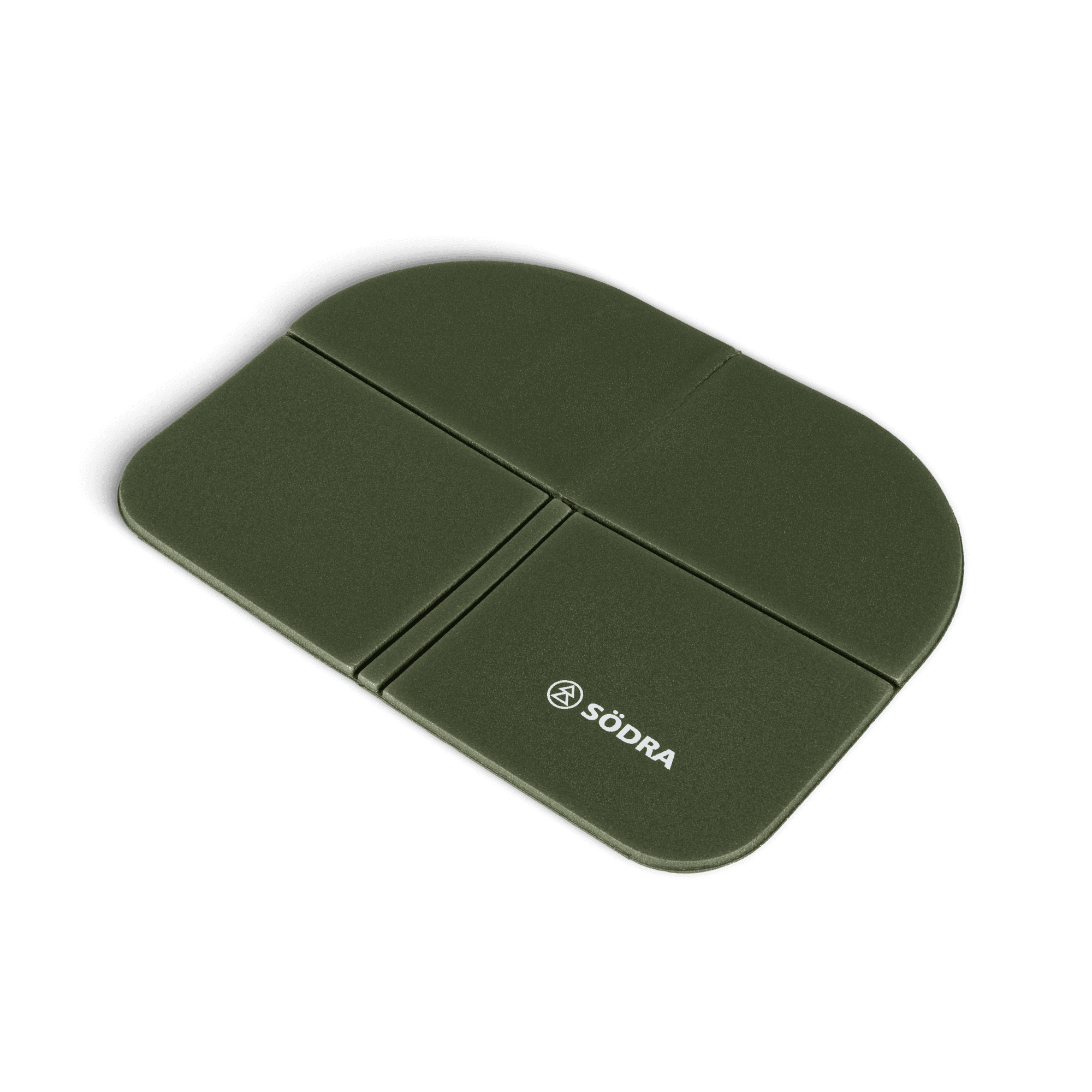 grönt sittunderlag med södra logga